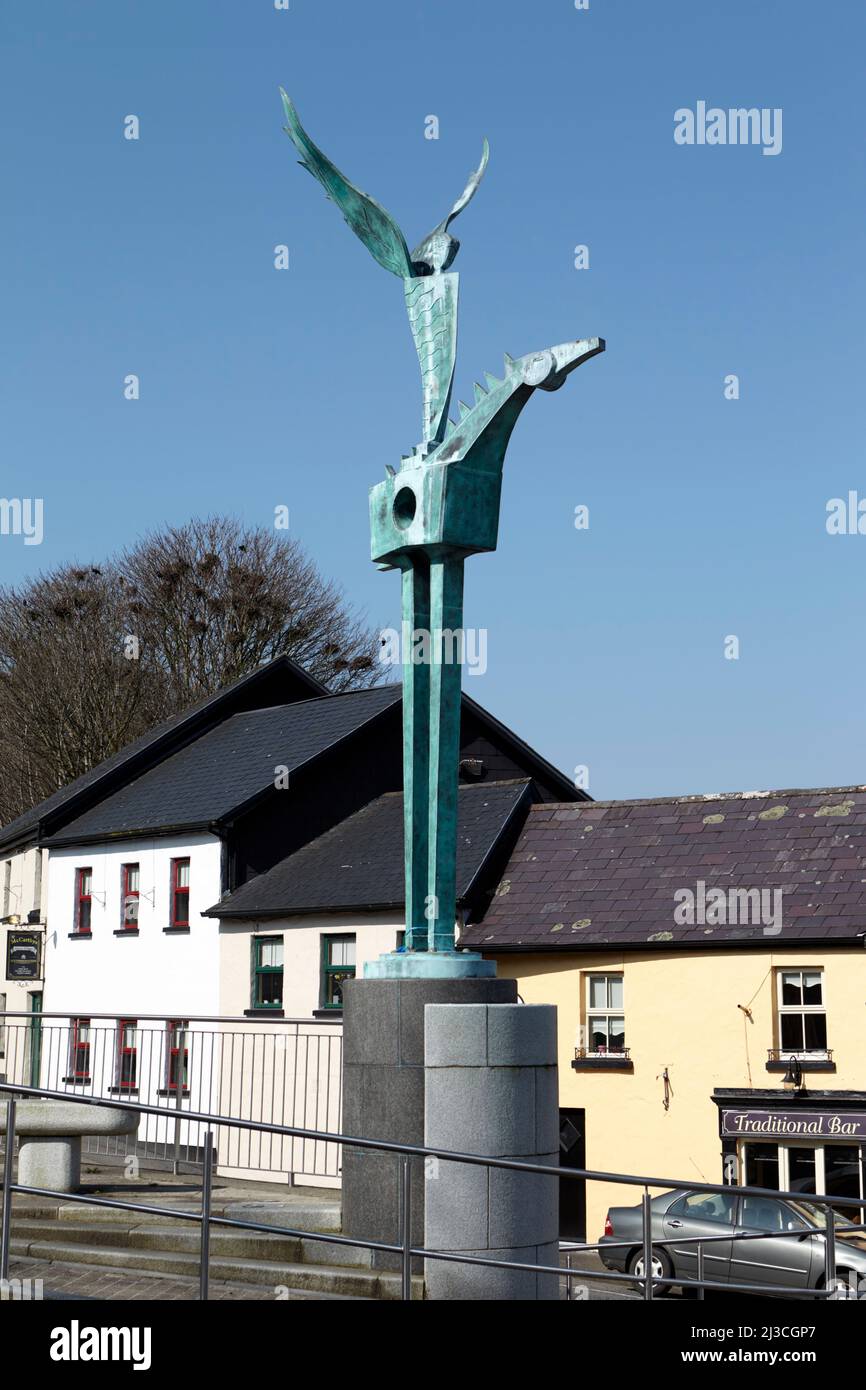 sentinel Skulptur von ronan halpin westport County Mayo republik irland Stockfoto