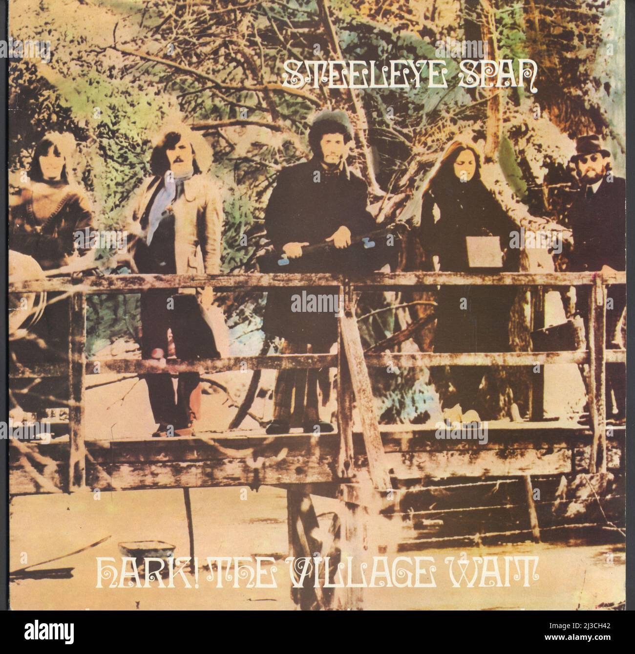 SteelEye Span, Hark the Village Wait Album. RCA. 1970 Titelbild Brian ward. Design Ian Baxter Stockfoto