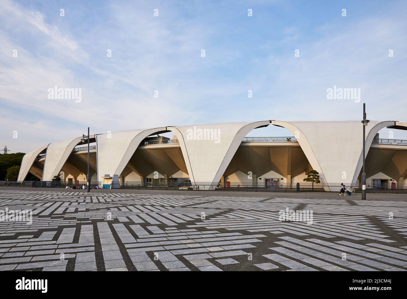 Komazawa Olympic Park Stadium (Murata Masachika Architekten), für die Olympischen Spiele 1964 in Tokio, Japan gebaut Stockfoto