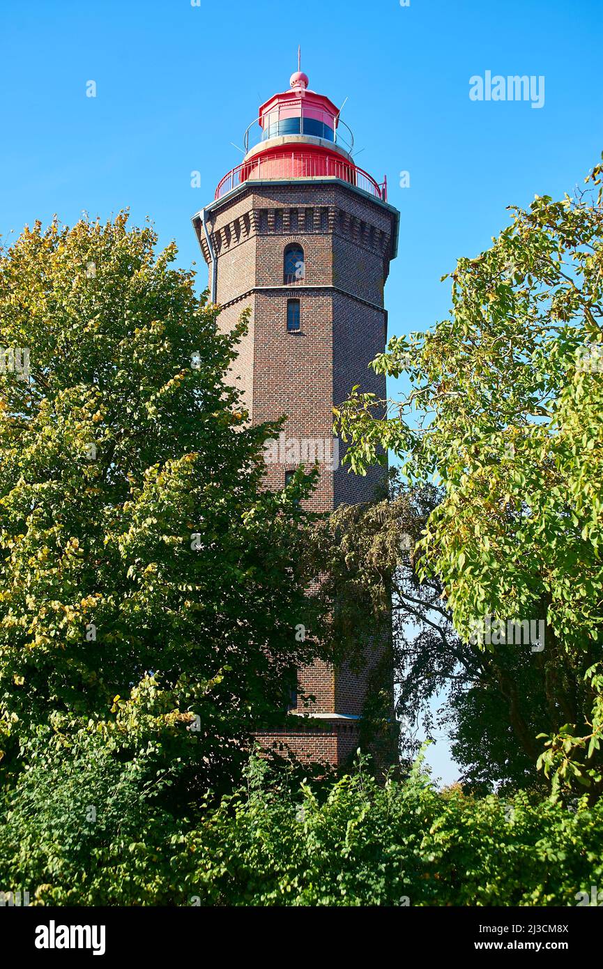 Leuchtturm Dahmeshöved in der Lübecker Bucht, Norddeutschland, Europa Stockfoto