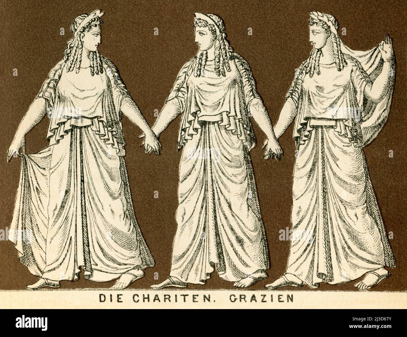 Einer Der Chariten Griechische Sage www.alamy.de