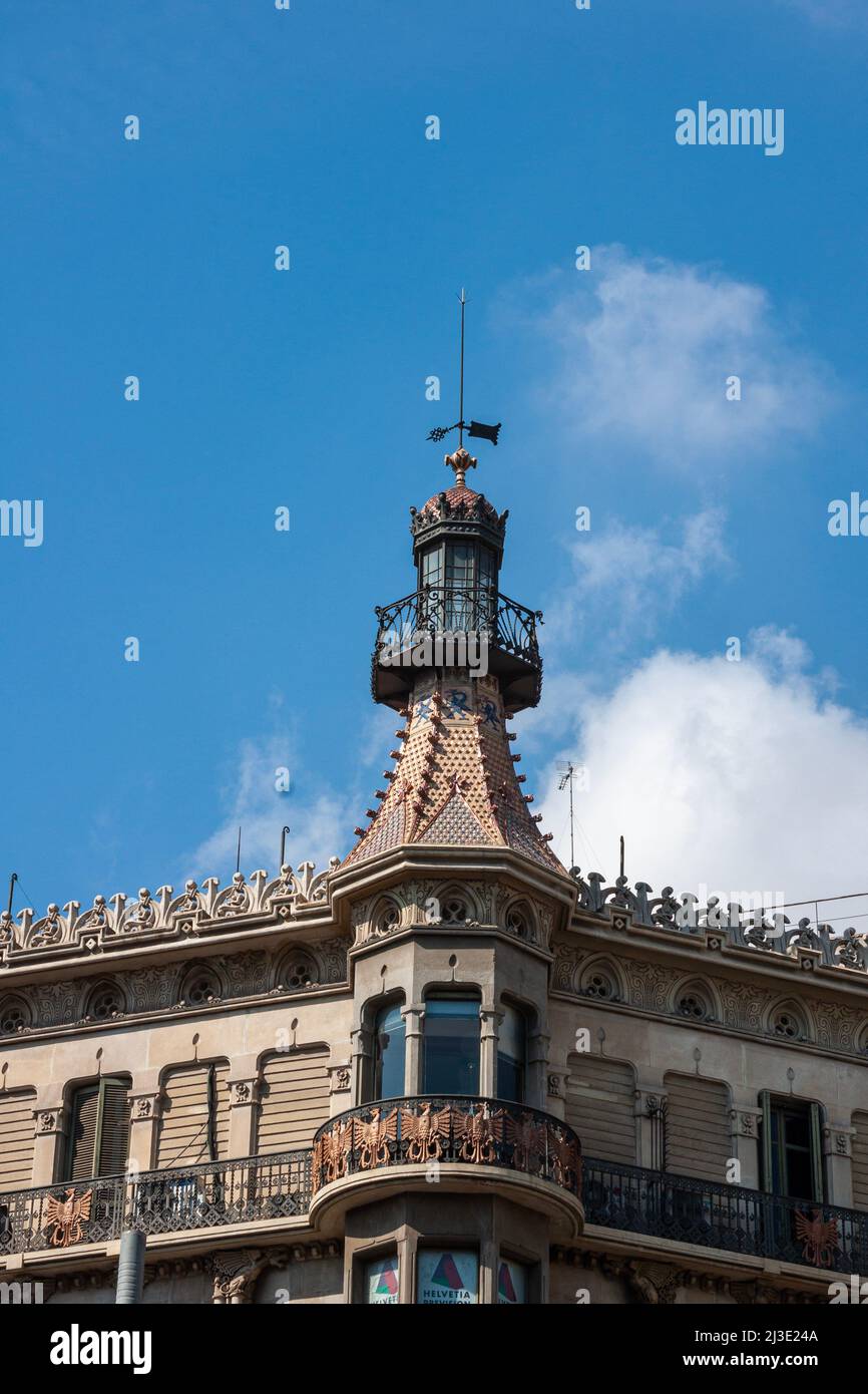 Barcelona La Rambla Catalunia Stockfoto