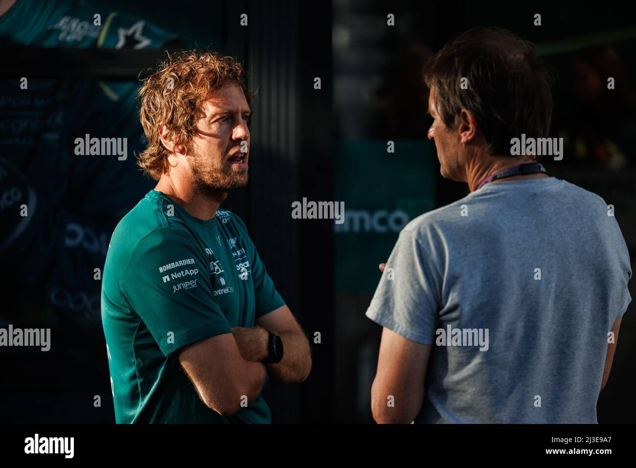 MELBOURNE, AUSTRALIEN, Albert Park Grand Prix Circuit, 7. April: Sebastian Vettel (GER) vom Team Aston Martin beim Formel 1 Grand Prix von Australien auf der Albert Park Grand Prix Strecke am 7. April 2022. Stockfoto