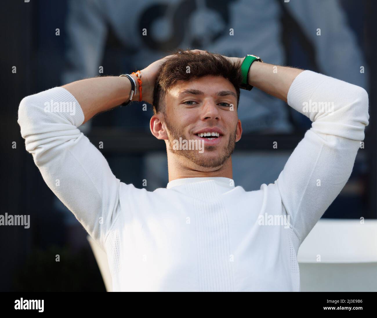 MELBOURNE, AUSTRALIEN, Albert Park Grand Prix Circuit, 7. April: Pierre Gasly (FRA) vom Team AlphaTauri beim Australian Formel 1 Grand Prix auf der Albert Park Grand Prix Strecke am 7. April 2022. Stockfoto