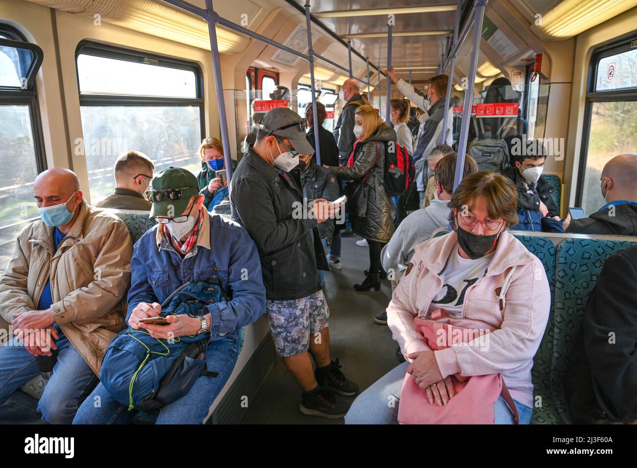S-Bahn, Berlin, Deutschland - KEIN Model Release Stockfoto