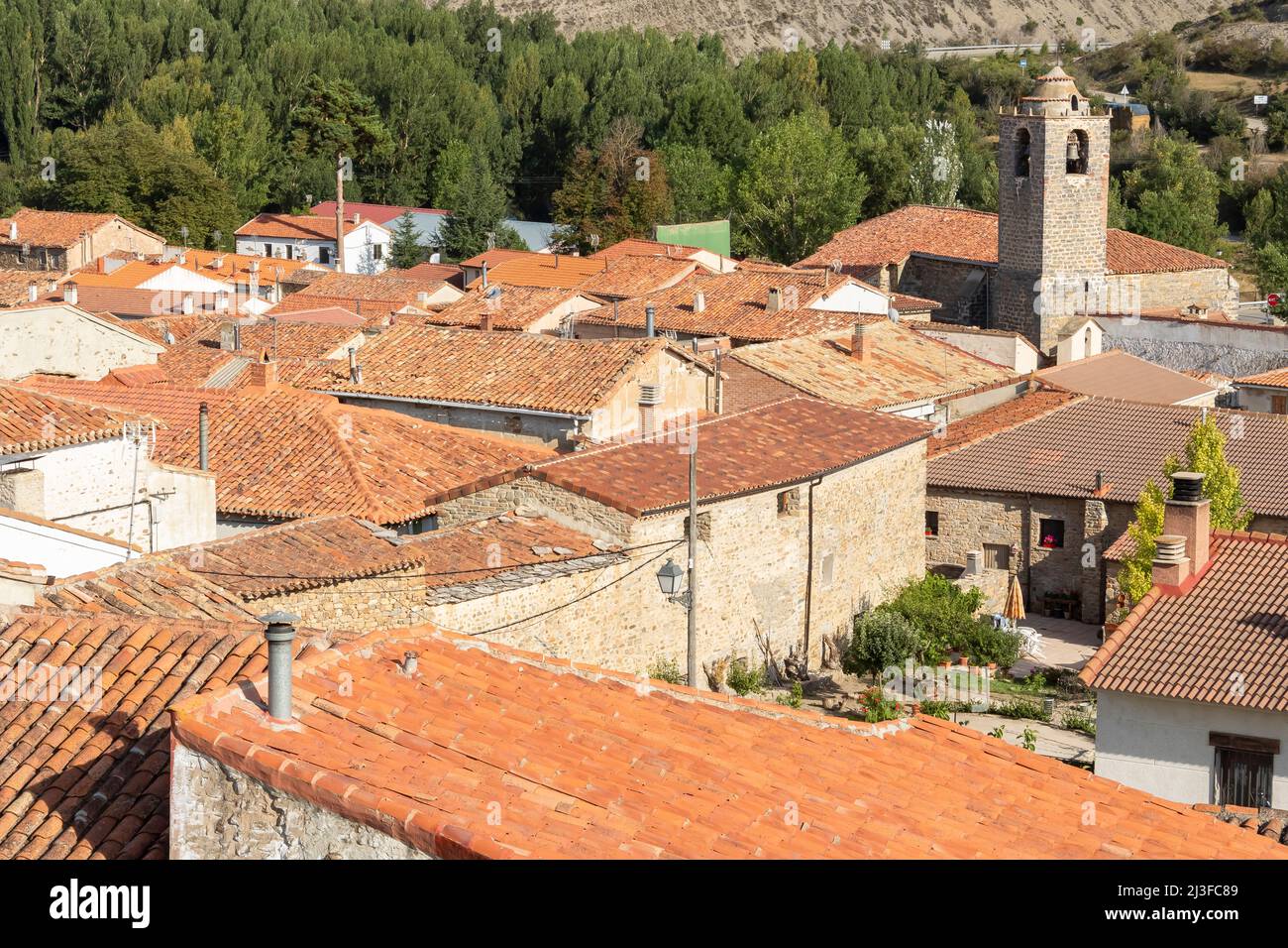 Villar del Rio ist eine kleine Stadt in der Provinz Soria, Spanien Stockfoto