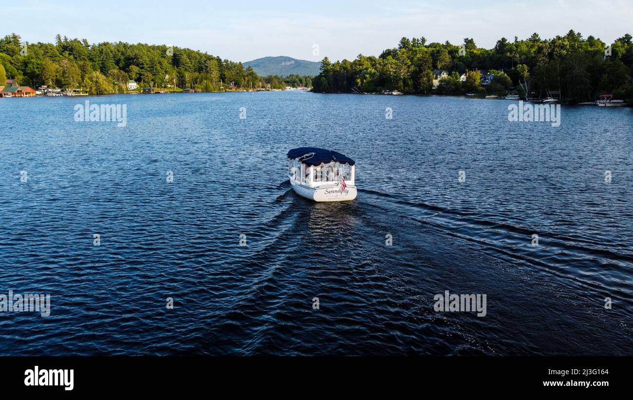 Lake Flower, Saranac Lake, NY, USA Stockfoto