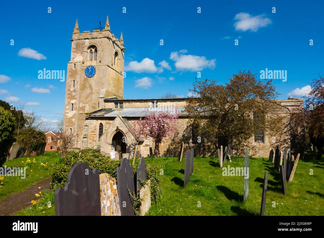 Anglikanische Pfarrkirche St. Peter, Foston, Lincolnshire, England Stockfoto