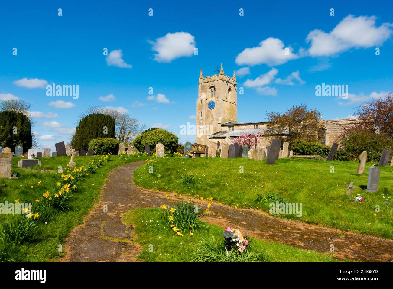 Anglikanische Pfarrkirche St. Peter, Foston, Lincolnshire, England Stockfoto