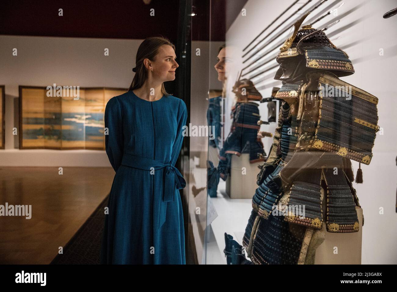Königliche Sammlung:Japan: Gerichte und Kultur. Schillernde japanische Schätze aus der Königlichen Sammlung werden in der Queens Gallery, Buckingham Palace, ausgestellt. Stockfoto