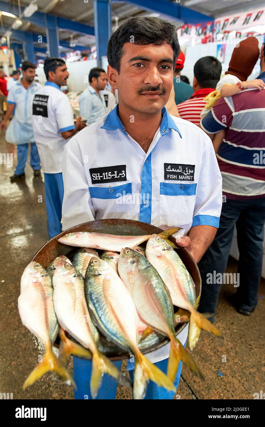 Dubai. VAE. Der Fischmarkt Stockfoto