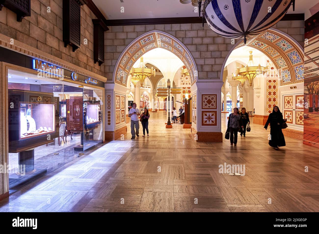 Dubai. VAE. Der Goldsuq in der Dubai Mall Stockfoto