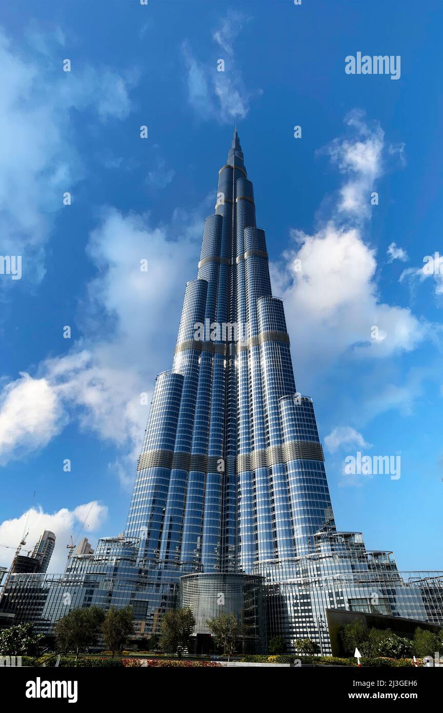 Dubai. VAE. Burj Khalifa Stockfoto
