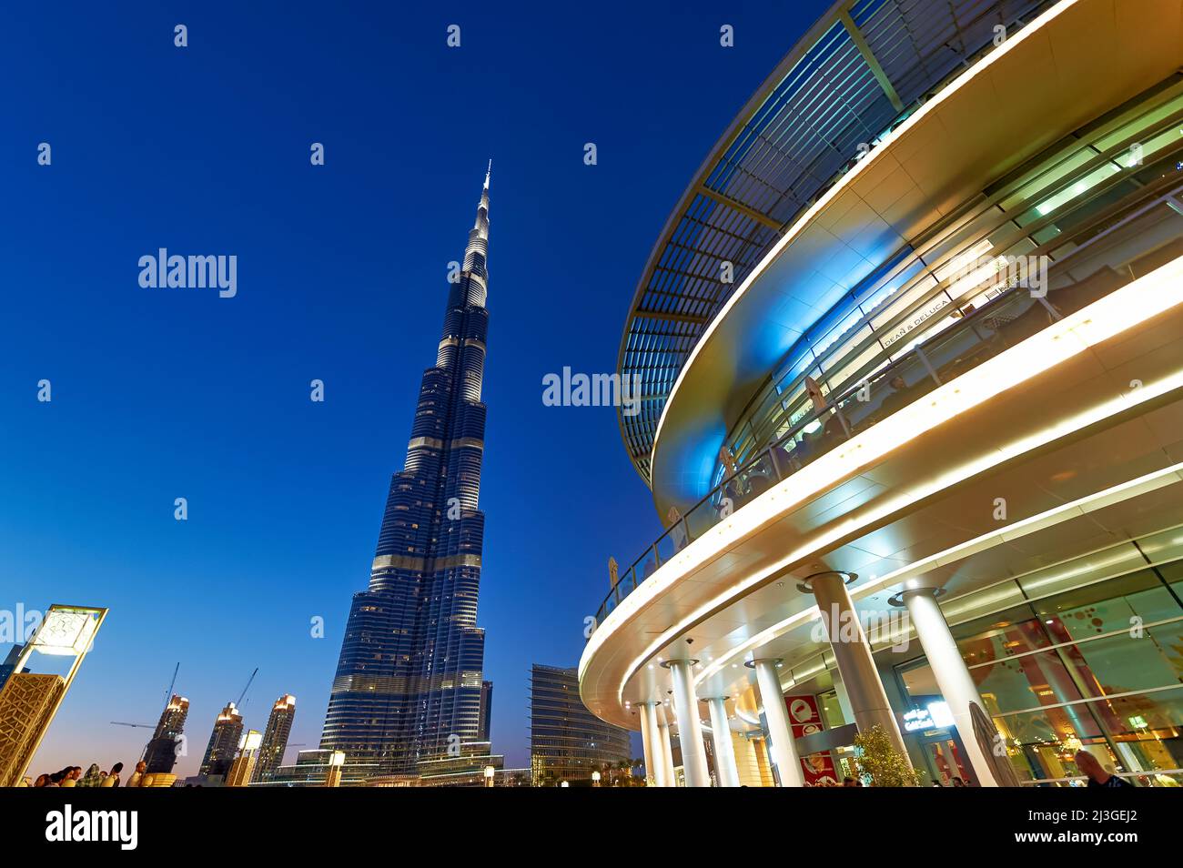 Dubai. VAE. Burj Khalifa Stockfoto