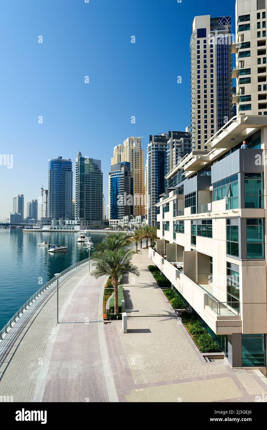 Dubai. VAE. Dubai Marina Stockfoto