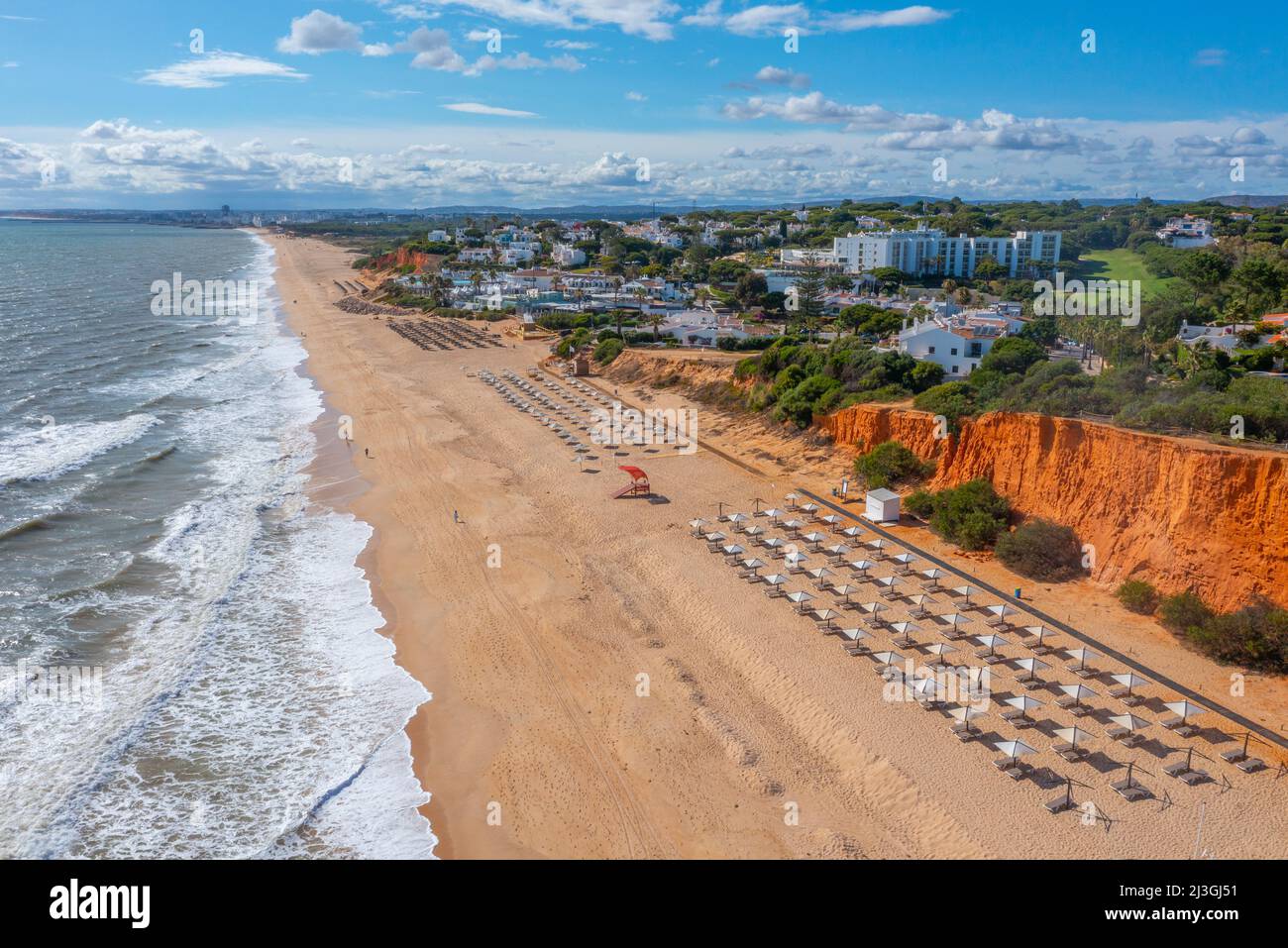 Praia de Wal do Lobo in Portugal. Stockfoto