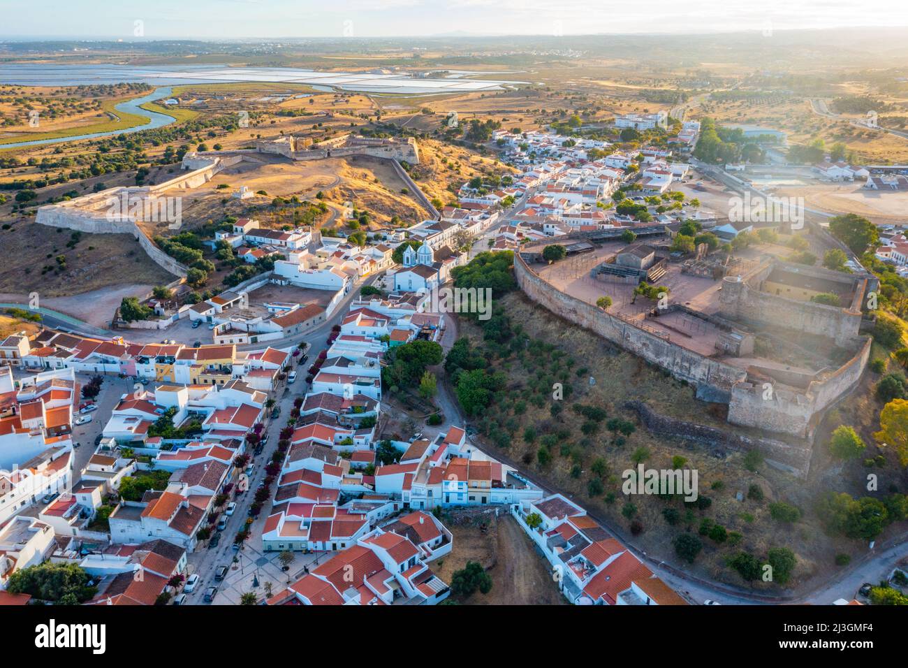 Castelo da Vila in Castro Marim, Portugal. Stockfoto