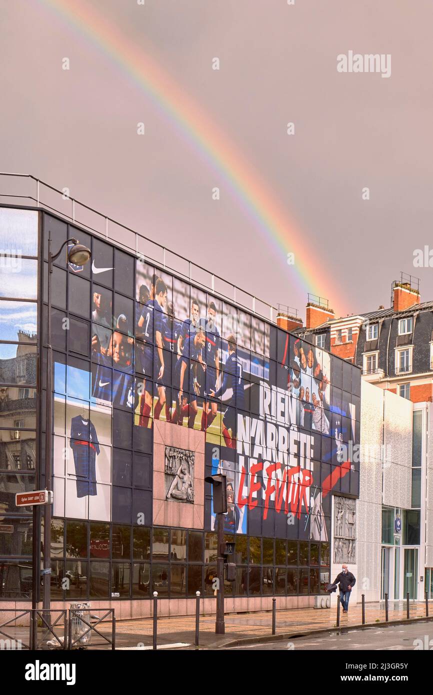 Frankreich, Paris, 87 bd de Grenelle, Hauptquartier des französischen Fußballverbands (FFF) Stockfoto