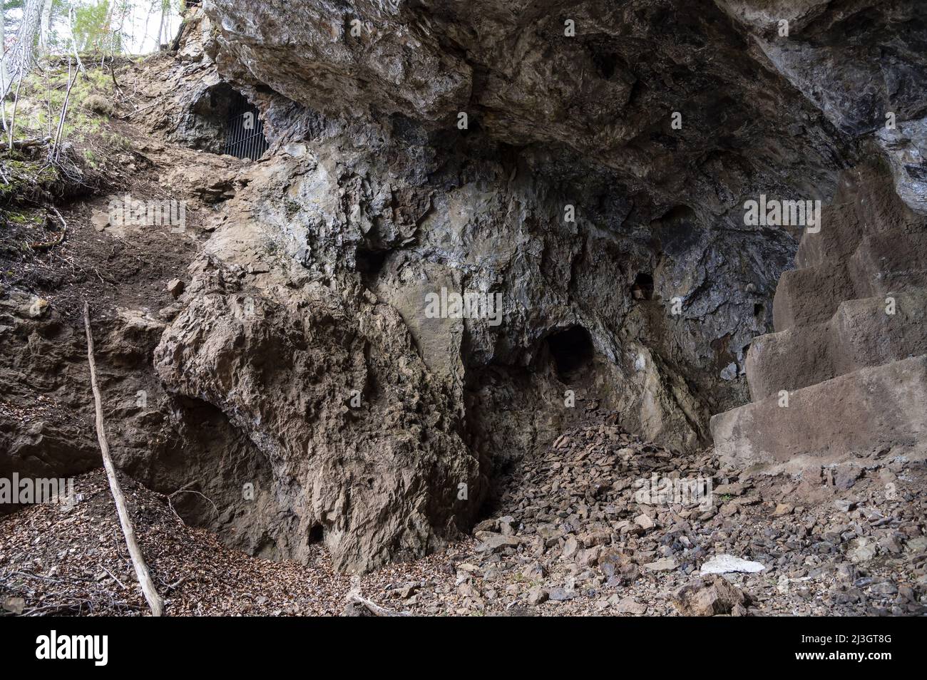 Frankreich, Ariège, Pyrenäenmassiv, Vicdessos, Sem, Die alte Eisenmine von Rancié Stockfoto