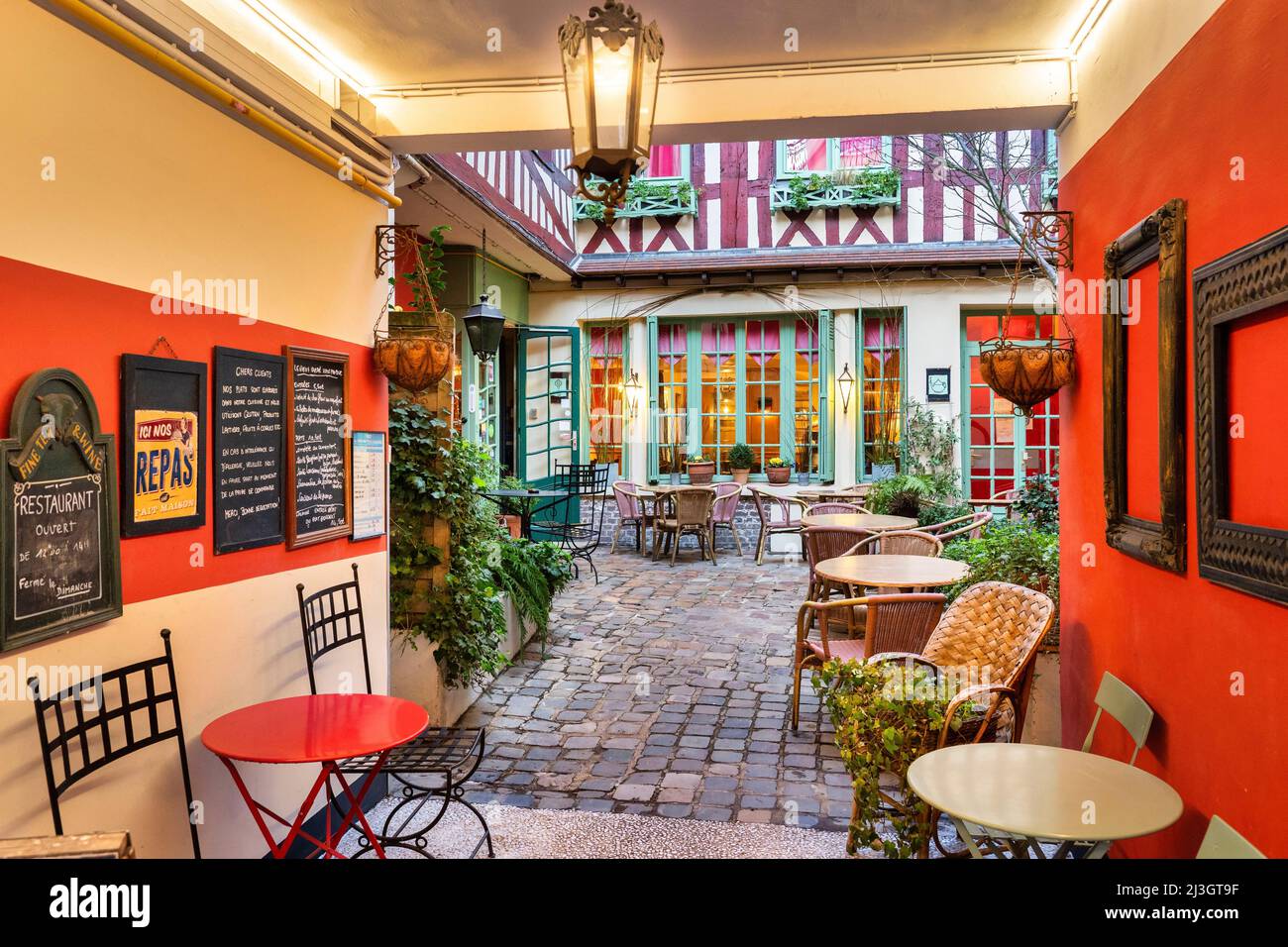 Frankreich, Seine Maritime, Rouen, Hotel Le Vieux Carre Stockfoto
