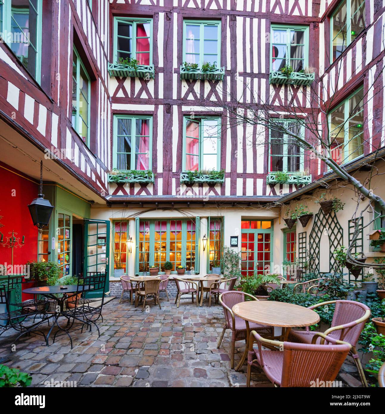 Frankreich, Seine Maritime, Rouen, Hotel Le Vieux Carre Stockfoto