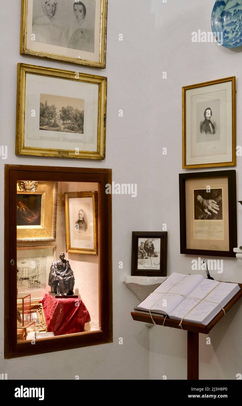 Spanien, Balearen, Mallorca, Serra de Tramuntana von der UNESCO zum Weltkulturerbe erklärt, Valldemossa, die königliche Kartause, ehemaliges Kloster, in dem Frédéric Chopin und George Sand den Winter 1838 verbrachten Stockfoto