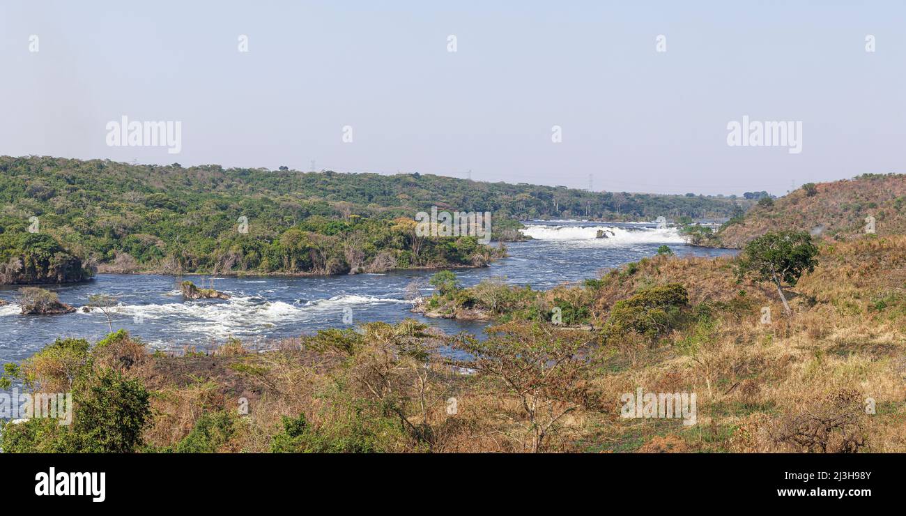 Uganda, Kiryandongo District, Karuma, zweiter Wasserfall auf dem Victoria Nil Stockfoto