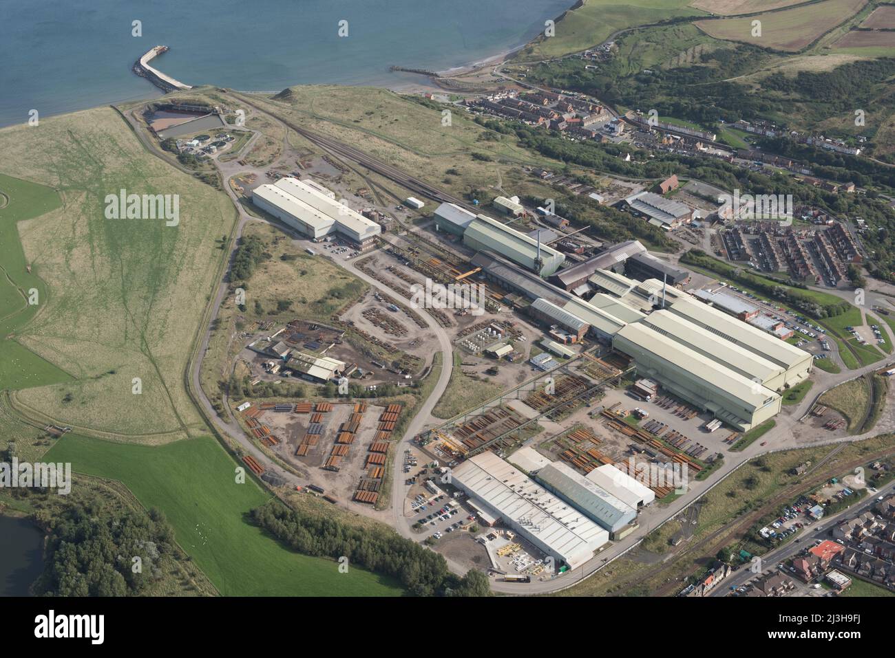 Skinningrove Steelworks, Redcar und Cleveland, 2016. Stockfoto