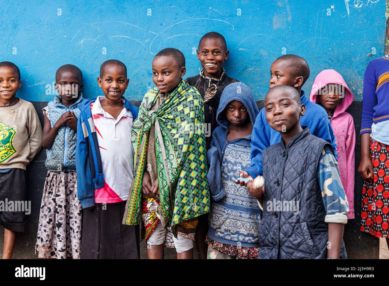 Uganda, Distrikt Kanungu, Ruhija, Schulkinder Stockfoto