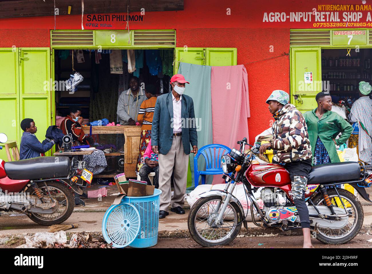 Uganda, Kisoro-Viertel, Kisoro, Geschäfte Stockfoto