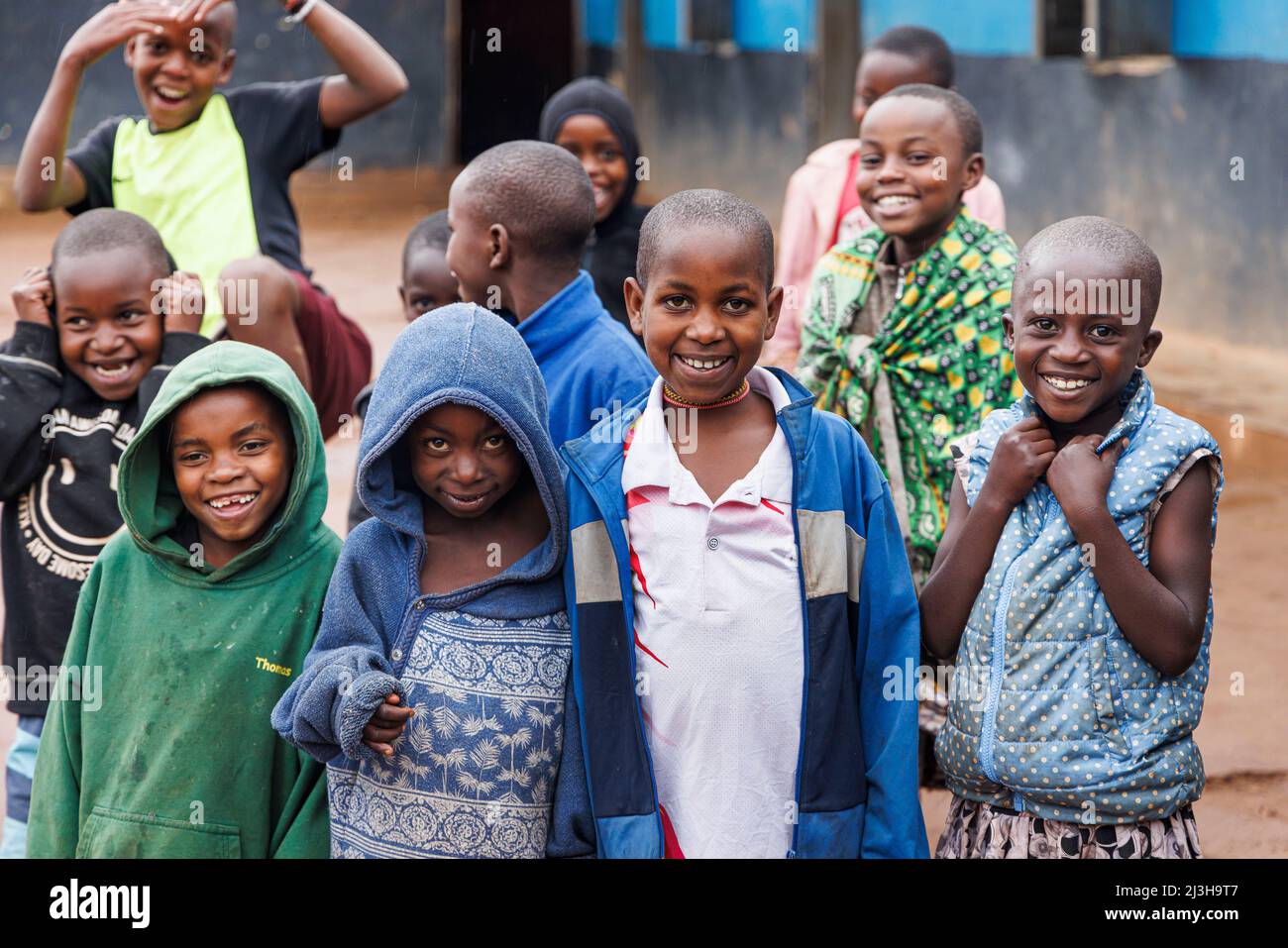 Uganda, Distrikt Kanungu, Ruhija, Schulkinder Stockfoto