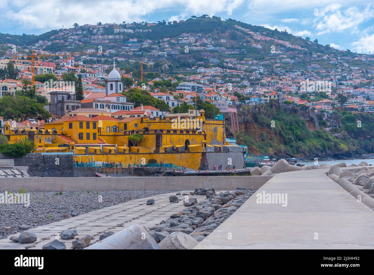 Fort von Sao Thiago in der portugiesischen Stadt Funchal. Stockfoto