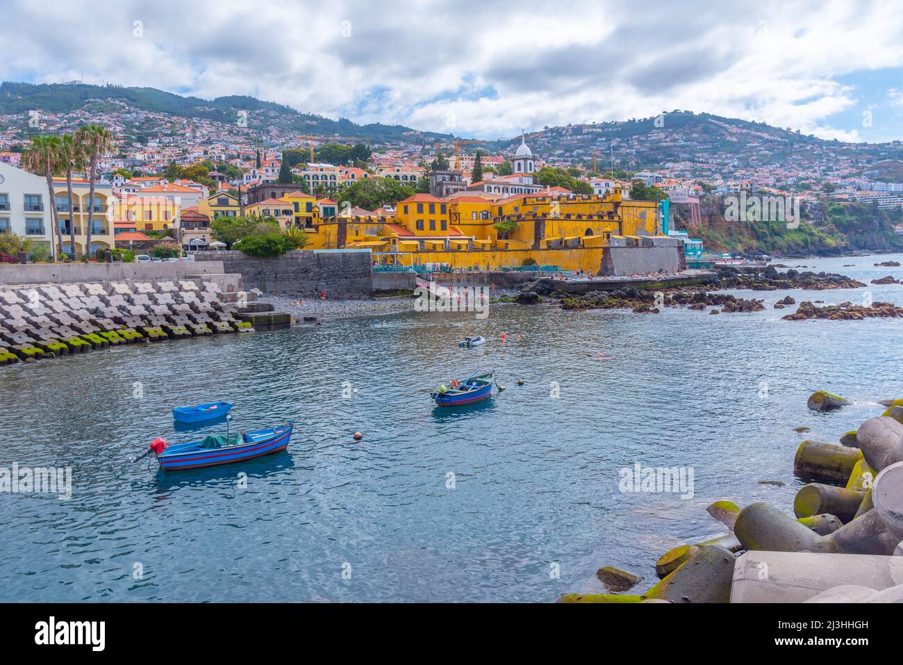 Fort von Sao Thiago in der portugiesischen Stadt Funchal. Stockfoto