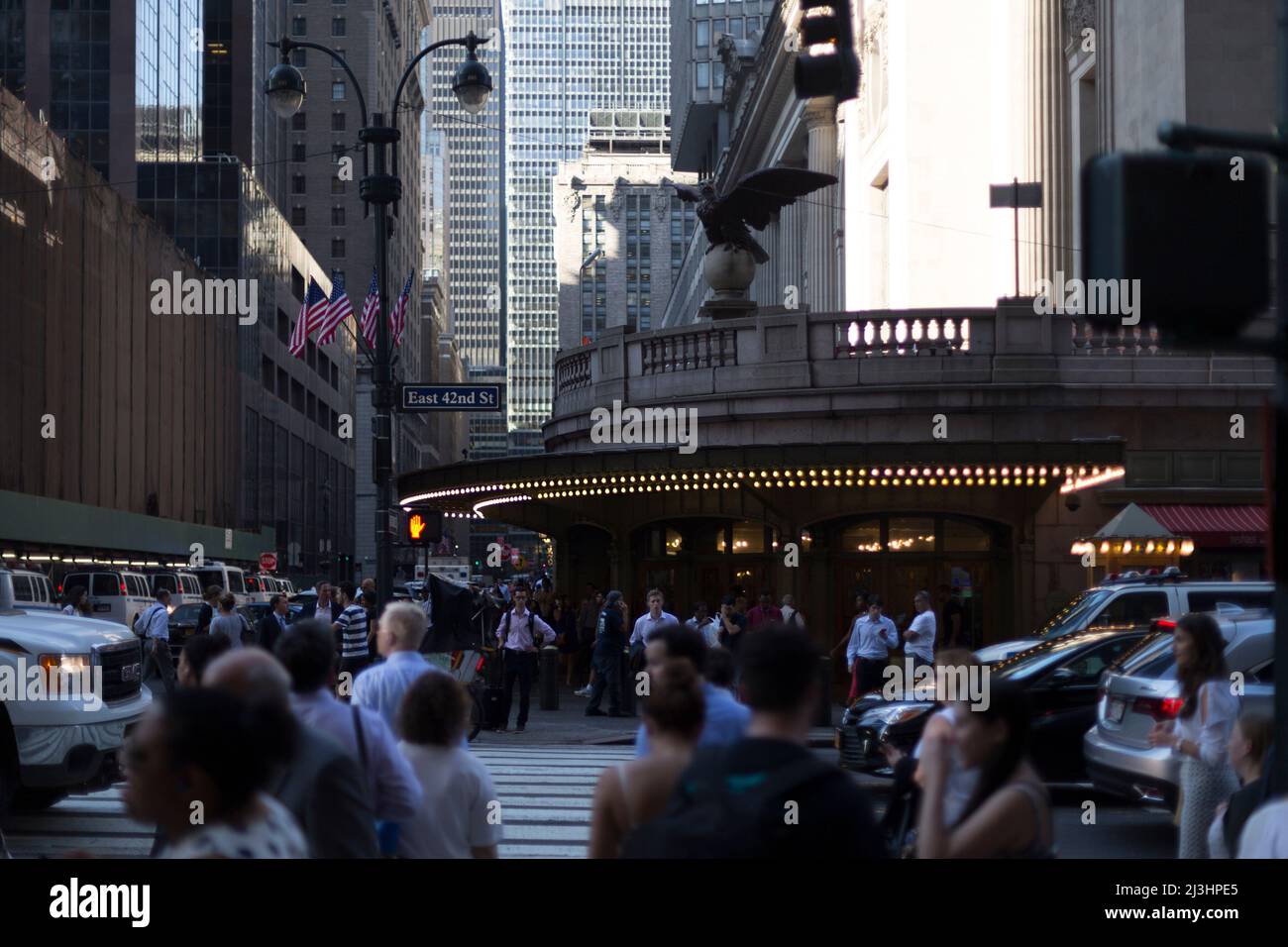 Grand Central - 42 Street, New York City, NY, USA, der Eingang zum Grand Central Station von der 42. Street Stockfoto