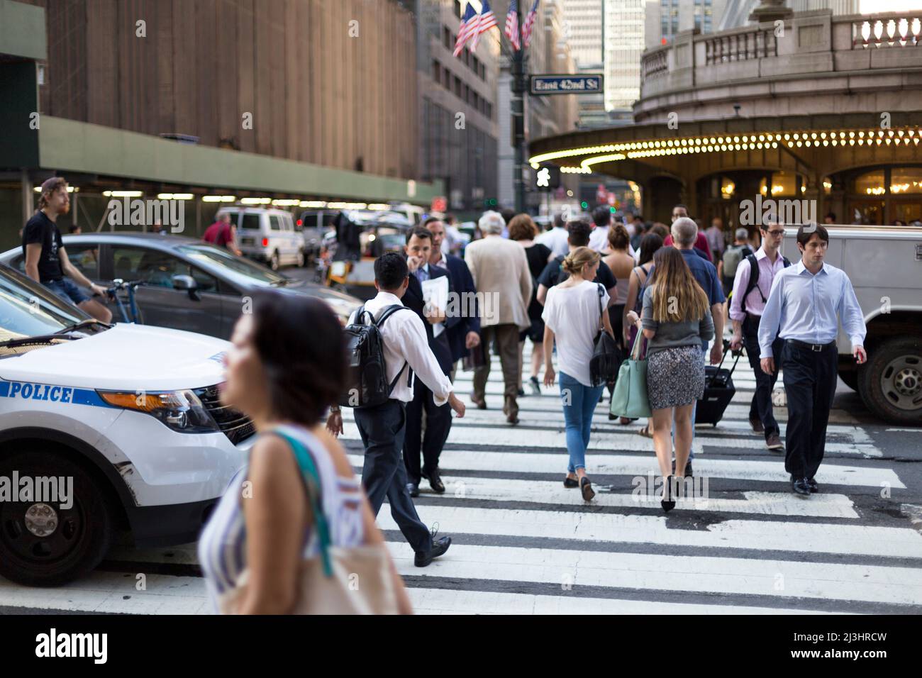 Grand Central - 42 Street, New York City, NY, USA, der Eingang zum Grand Central Station von der 42. Street Stockfoto