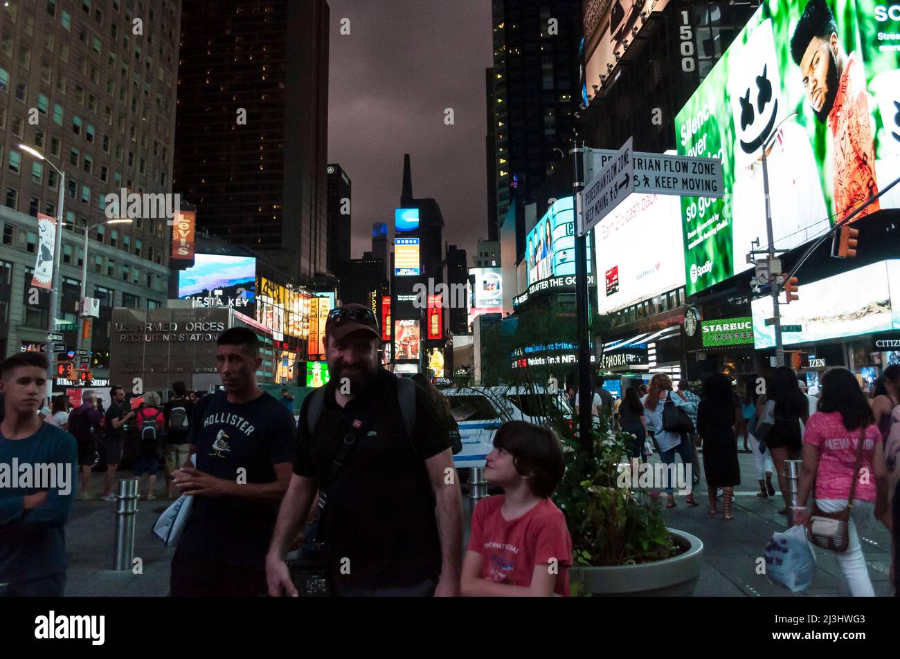 TIMES SQ - 42 Street, New York City, NY, USA, Street Scene Stockfoto