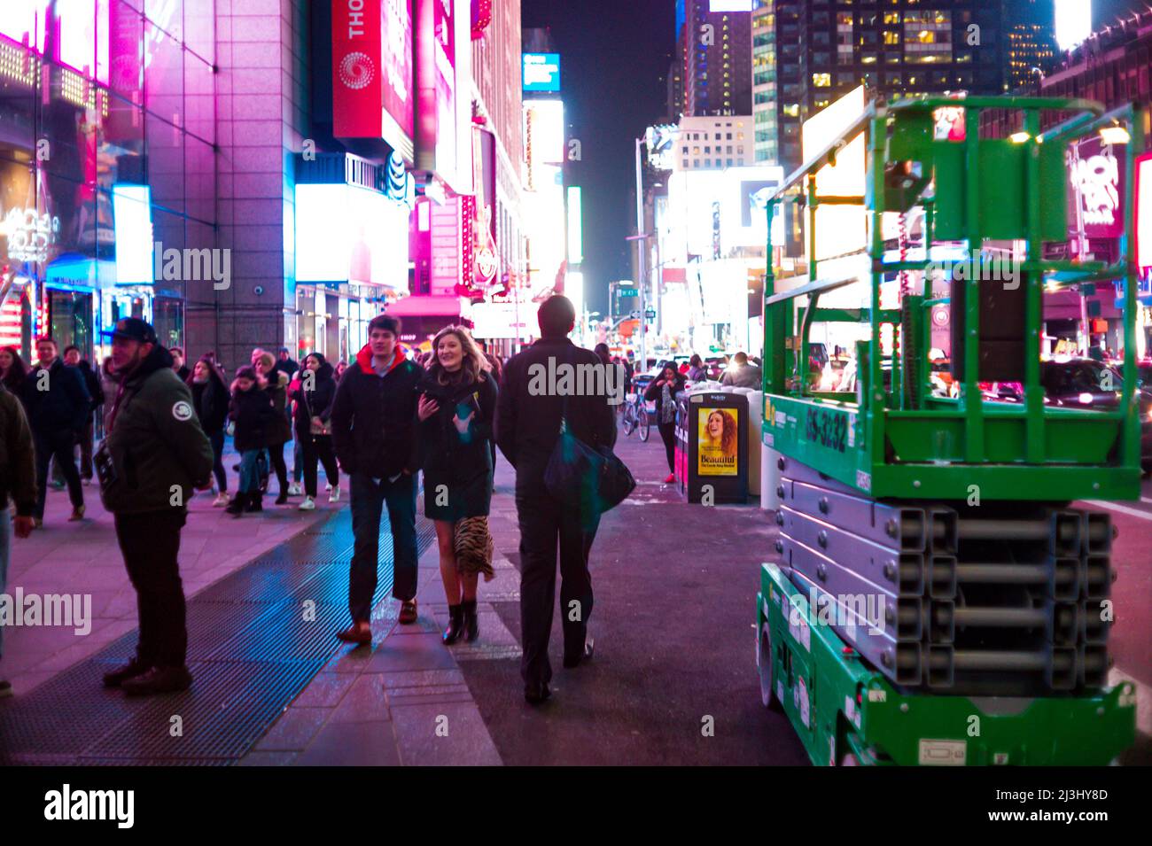 TIMES SQ - 42 ST, New York City, NY, USA, Neon Lights am Times Square Stockfoto