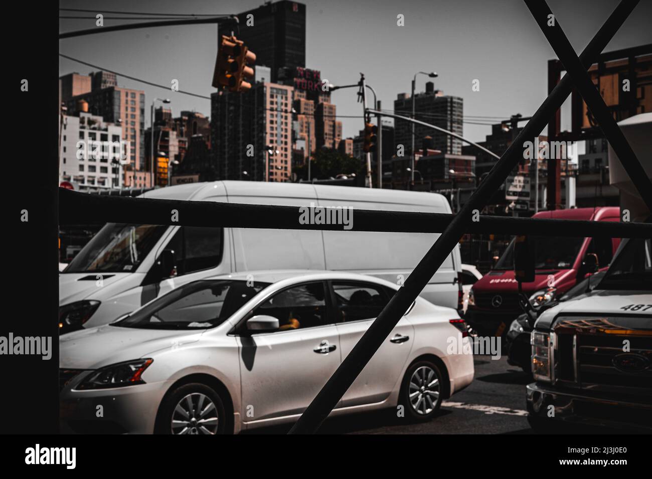 Hell's Kitchen, New York City, NY, USA, Rush Hour in New york Stockfoto