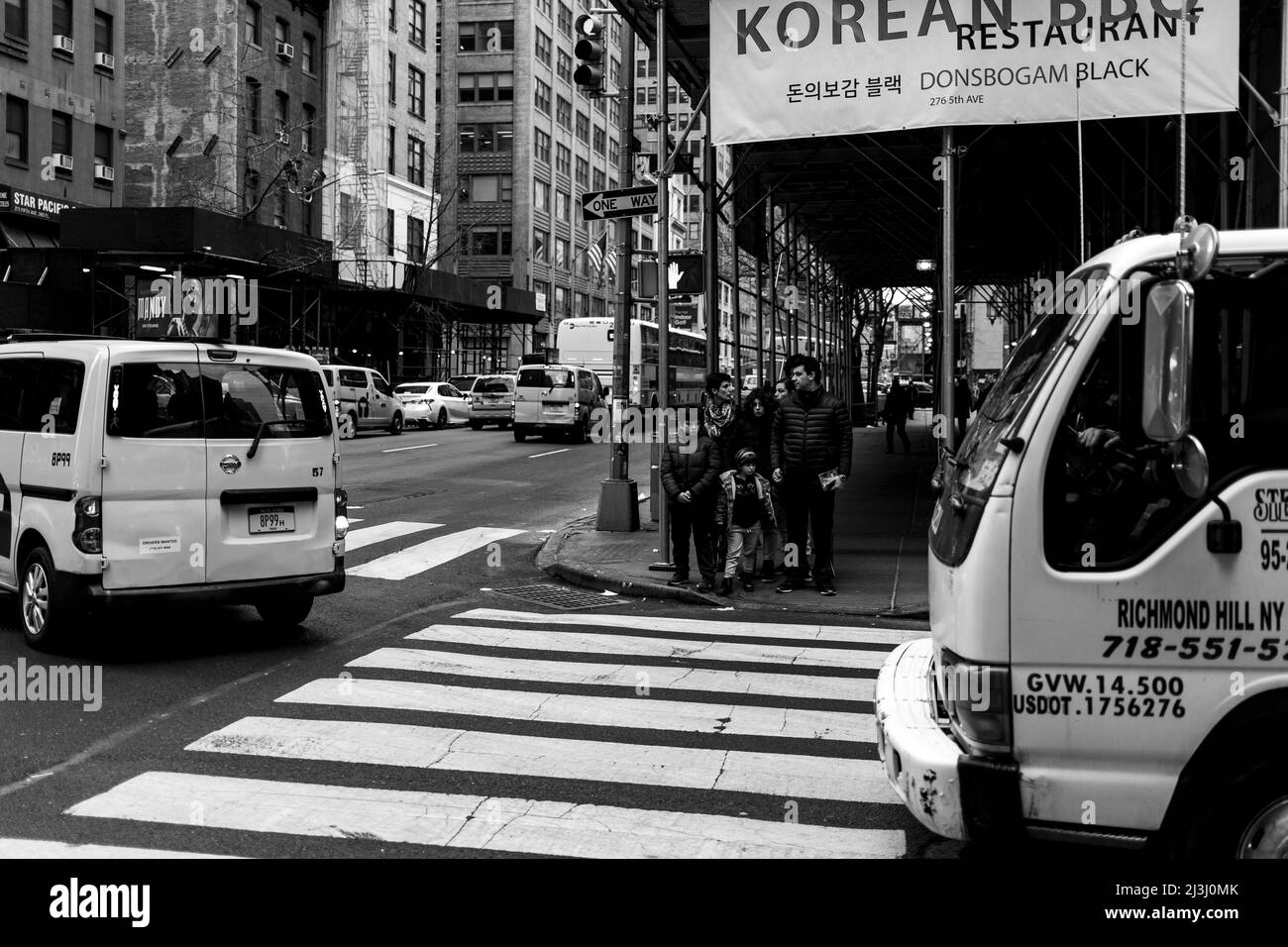 KOREATOWN, New York City, NY, USA, Street Scene Stockfoto