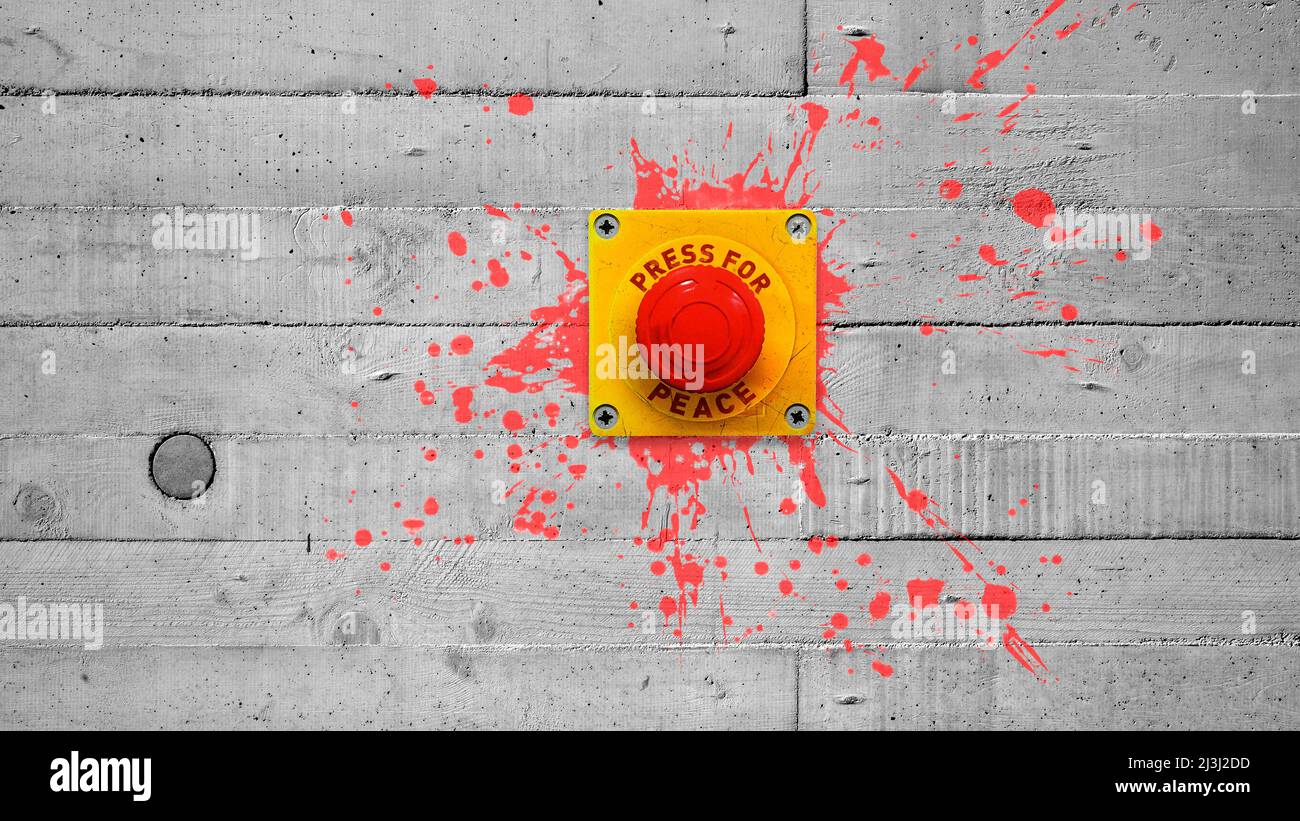 Notausschalter für Ruhe Stockfoto