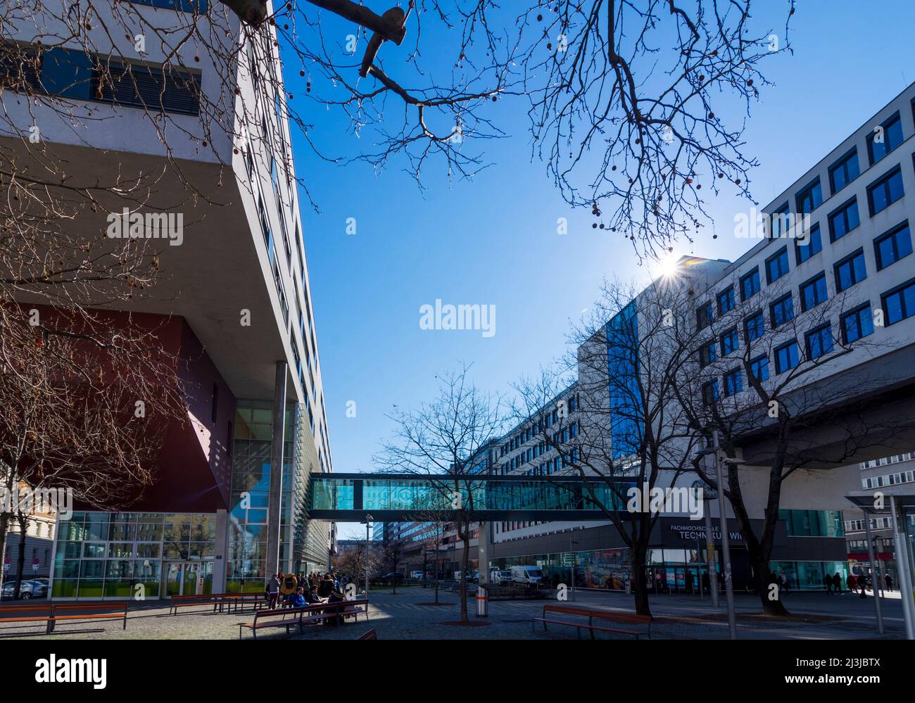 Wien, Fachhochschule Technikum Wien, 20. Bezirk Brigittenau, Österreich Stockfoto