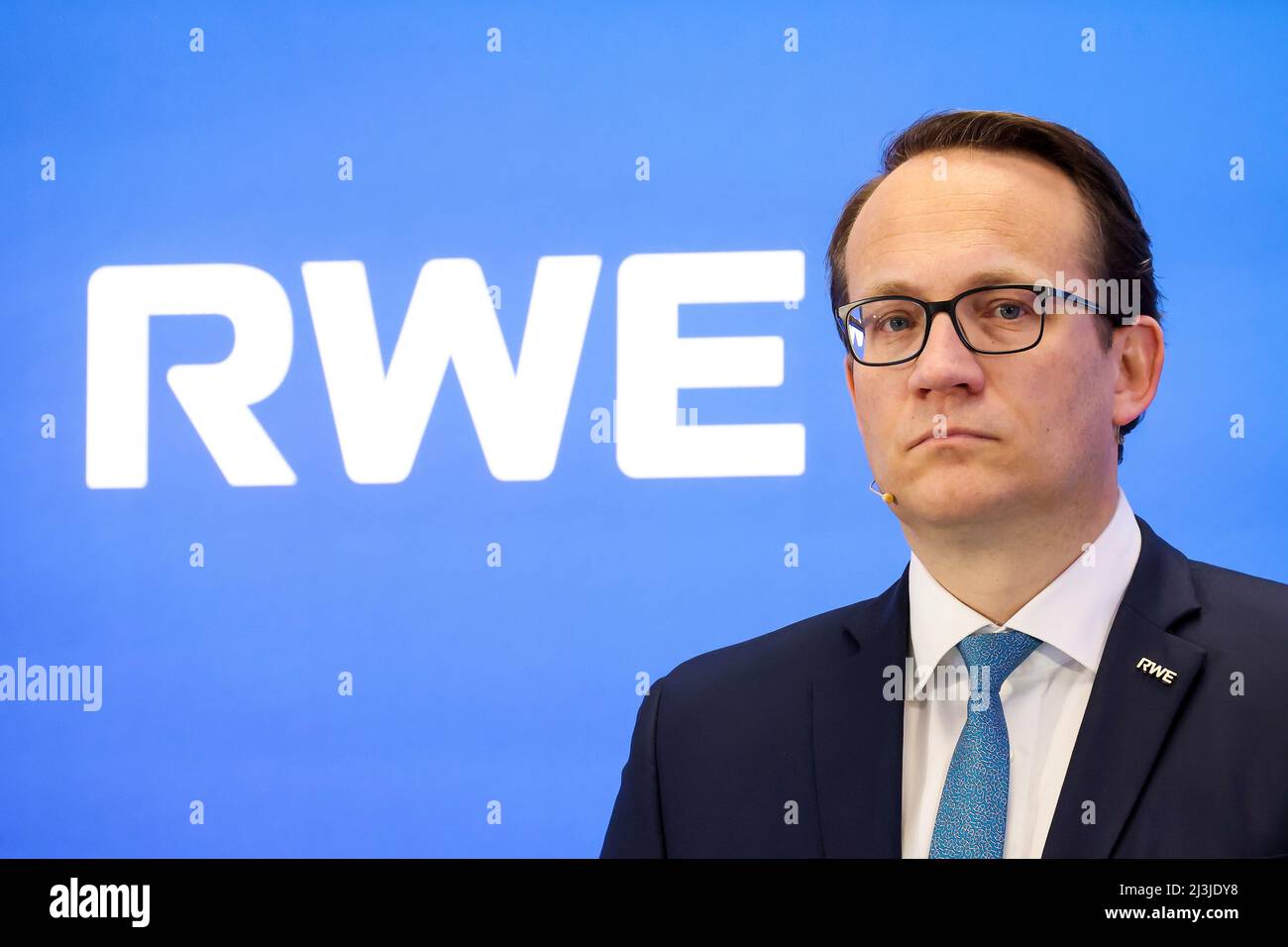 RWE, Jahrespressekonferenz, Essen, Nordrhein-Westfalen, Deutschland, Europa Stockfoto