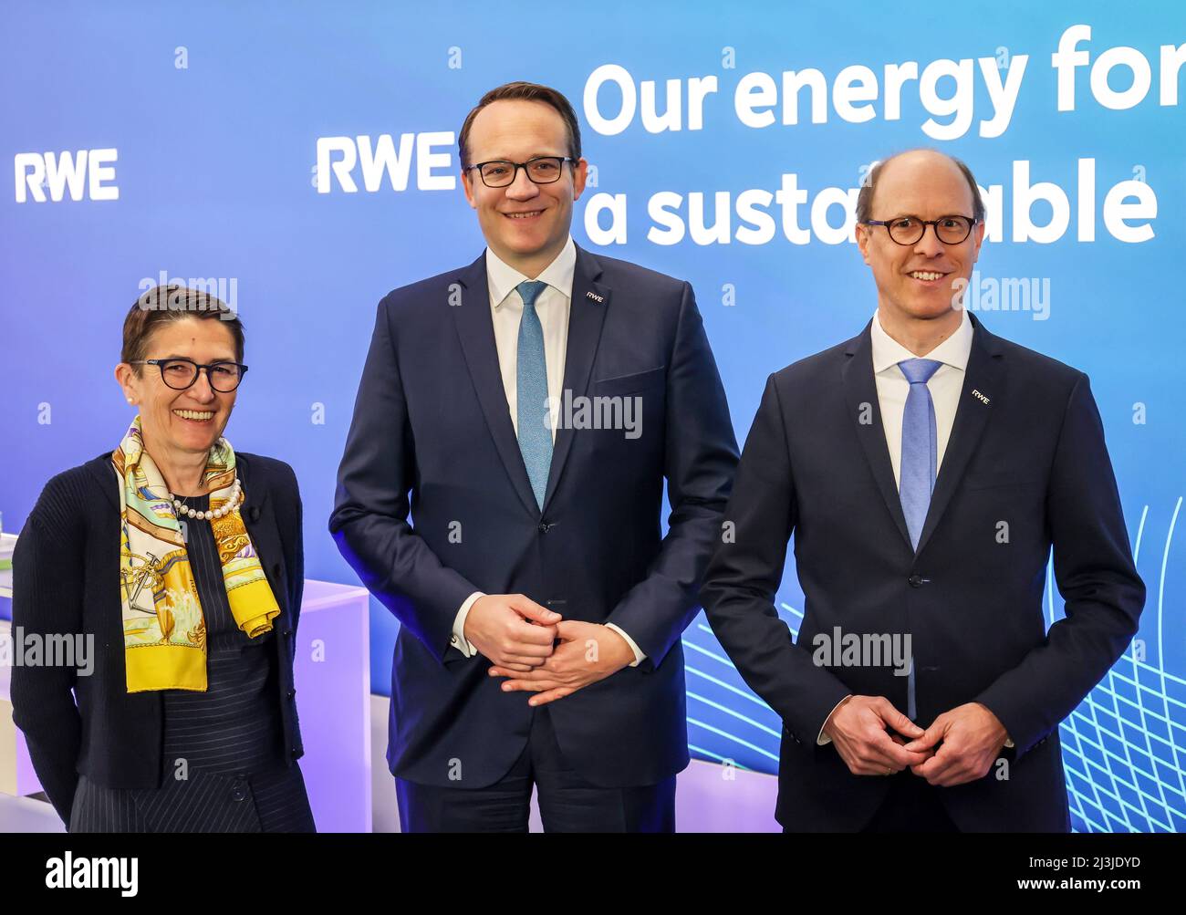 RWE, Jahrespressekonferenz, Essen, Nordrhein-Westfalen, Deutschland, Europa Stockfoto