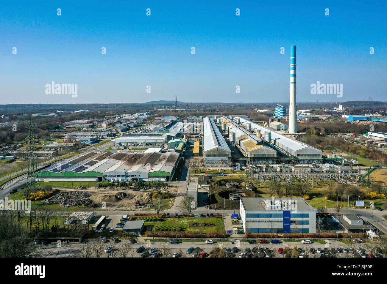 TRIMET Aluminium SE, Essen, Ruhrgebiet, Nordrhein-Westfalen, Deutschland Stockfoto