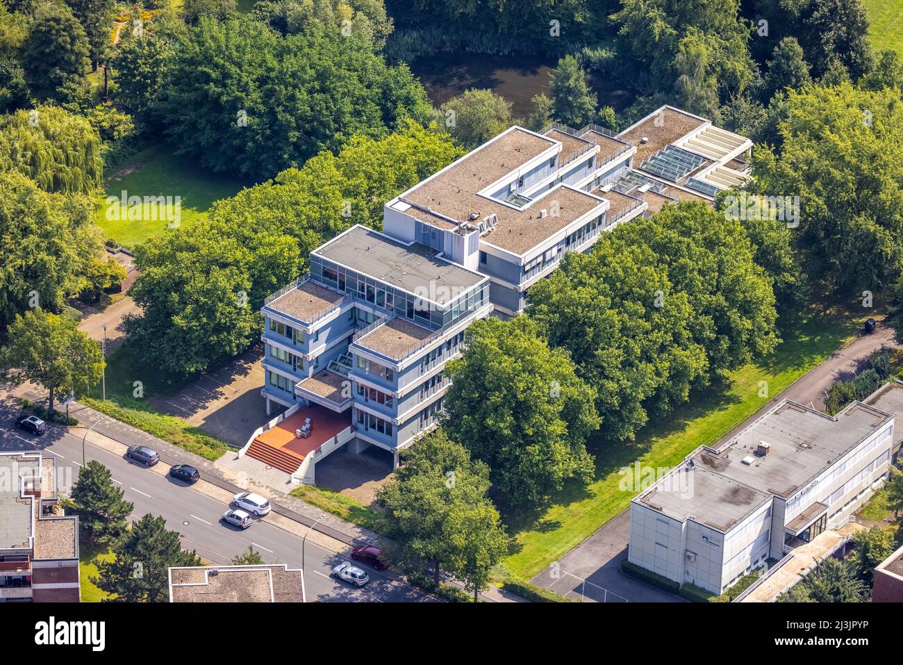 Luftaufnahme, LAG Landesarbeitsgericht Hamm in Uentrop, Hamm, Ruhrgebiet,  Nordrhein-Westfalen, Deutschland, DE, Europa, Vogelperspektive, Luftpho  Stockfotografie - Alamy