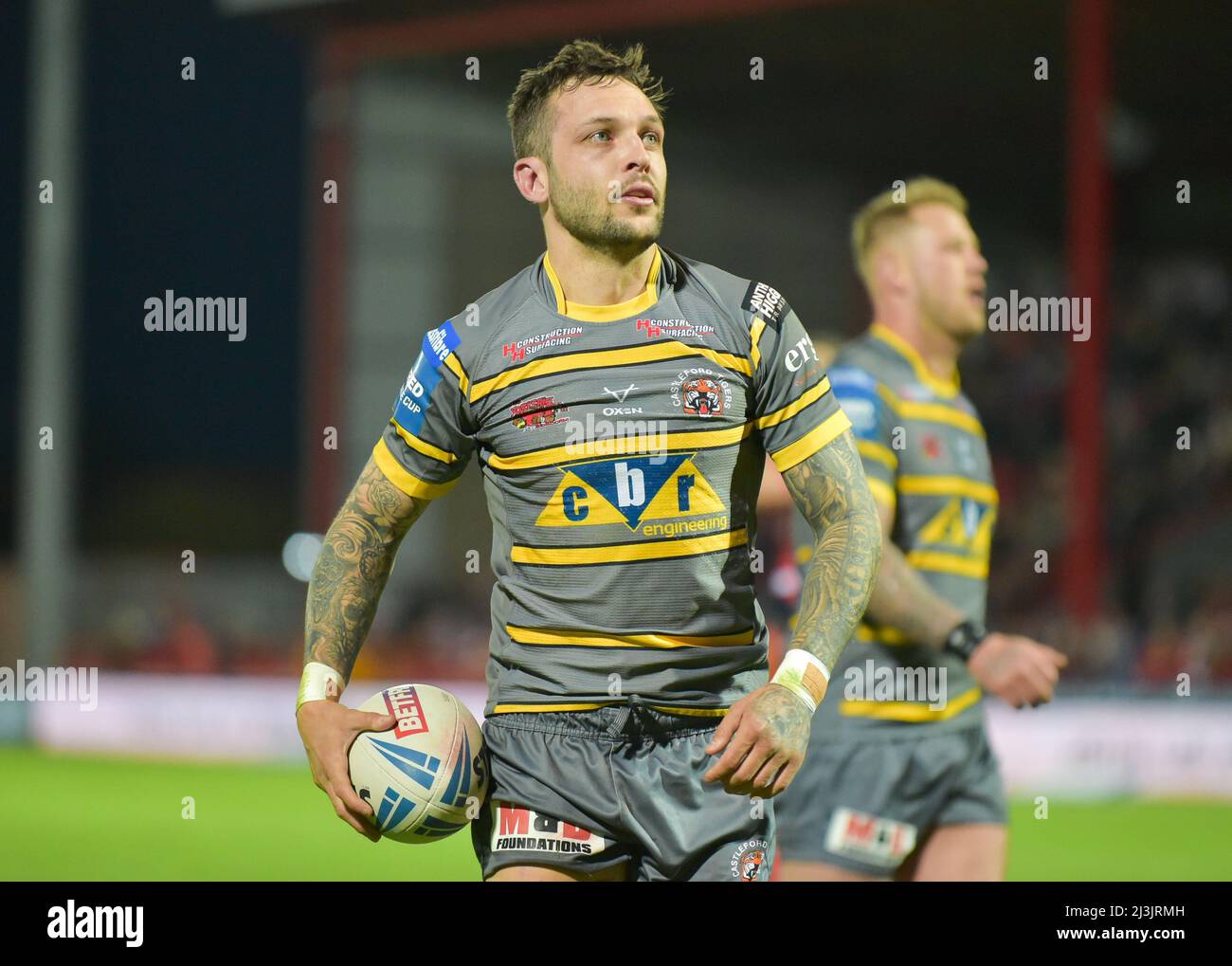 Hull, Großbritannien. 08. April 2022. Betfred Challenge Cup zwischen Hull KR und Castleford Tigers im Hull College Craven Park Stadium am 8.. April 2022 Credit: Craig Cresswell/Alamy Live News Stockfoto