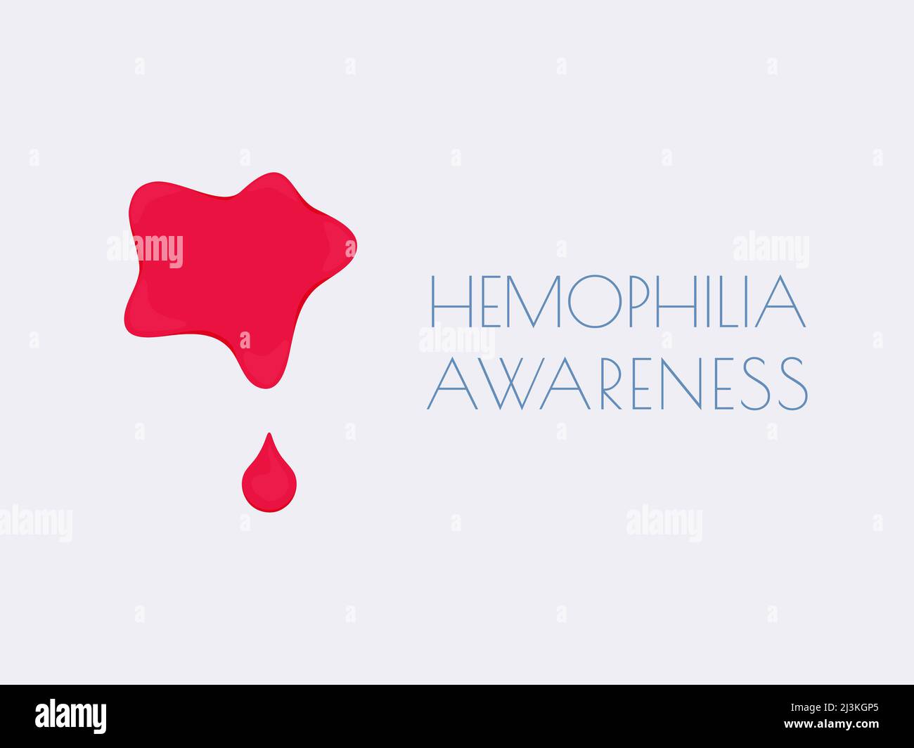 Hämophilie, konzeptuelle Illustration Stockfoto