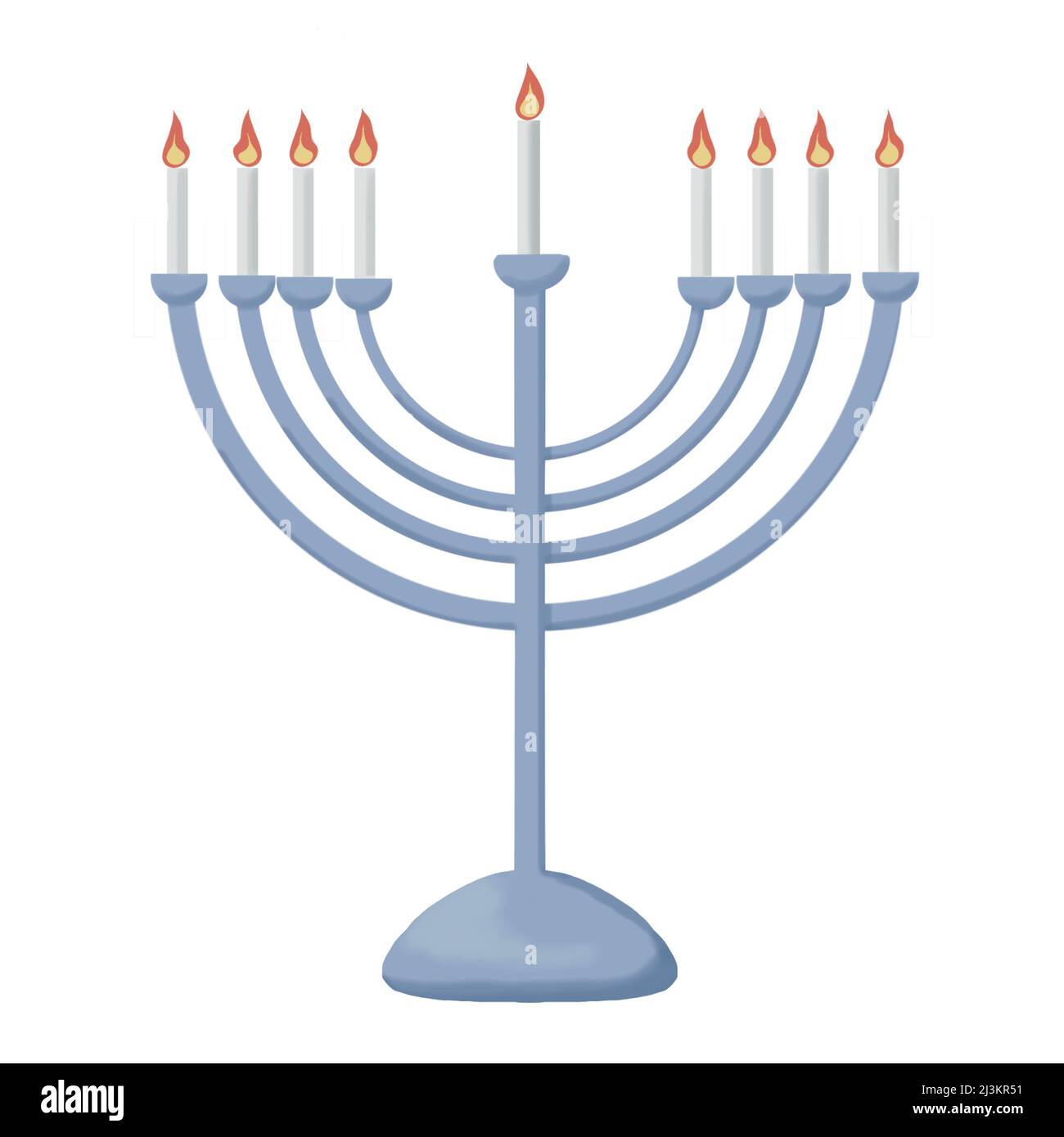 Hanukkah menorah Stockfoto