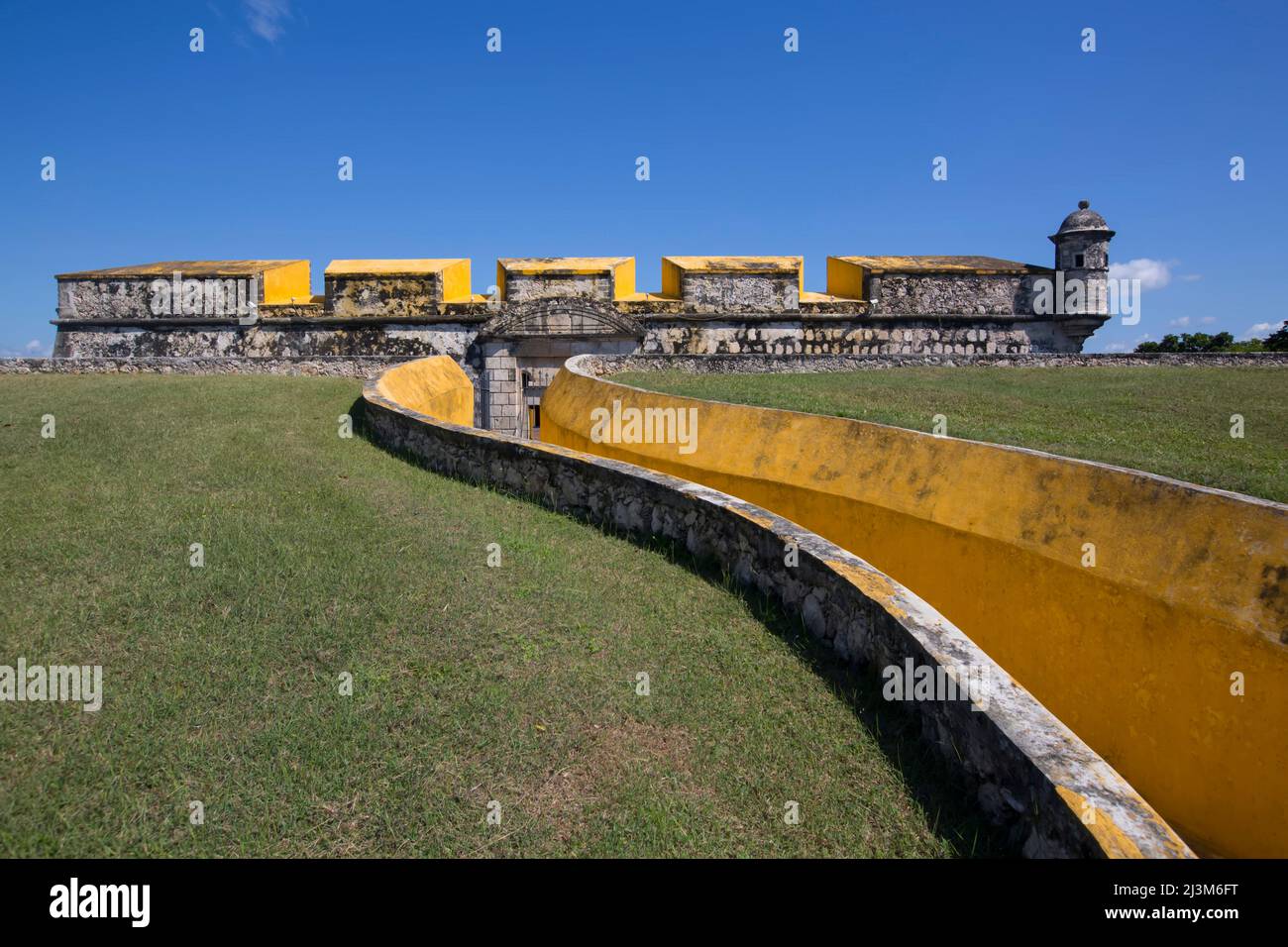 Eintritt zum Fort von San Jose el Alto, 1792; San Francisco de Campeche, Bundesstaat Campeche, Mexiko Stockfoto