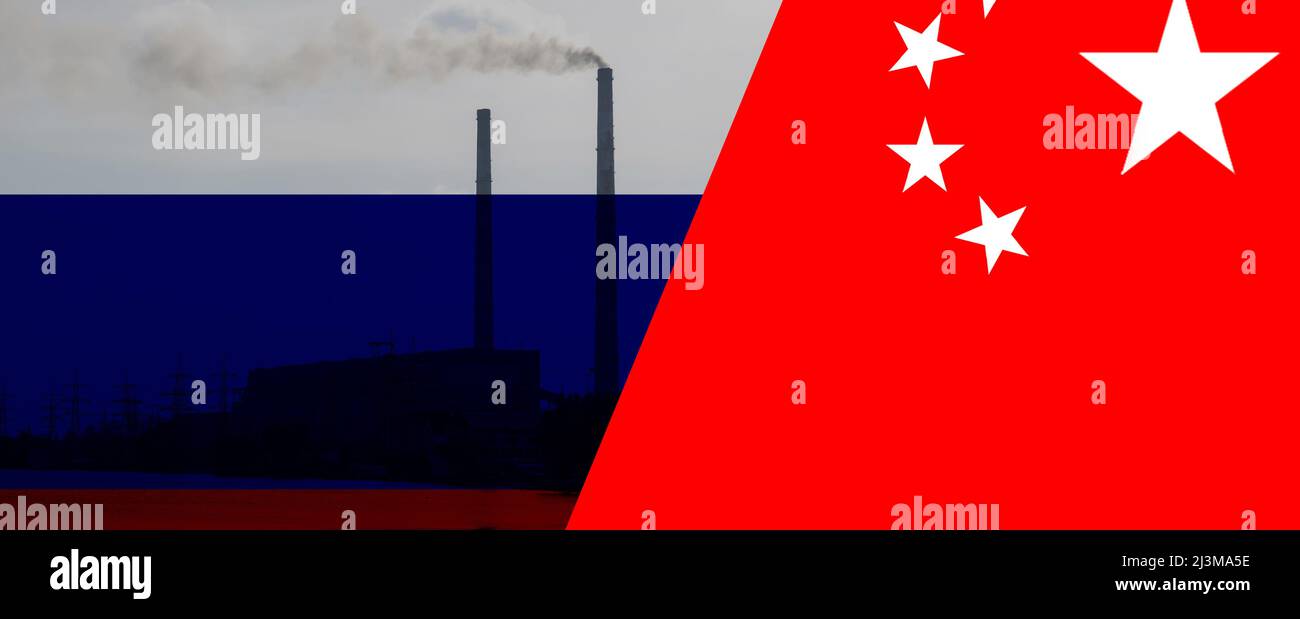 Drei Alarmmeldungen. Russland. Nordkorea. Iran. Stockfoto